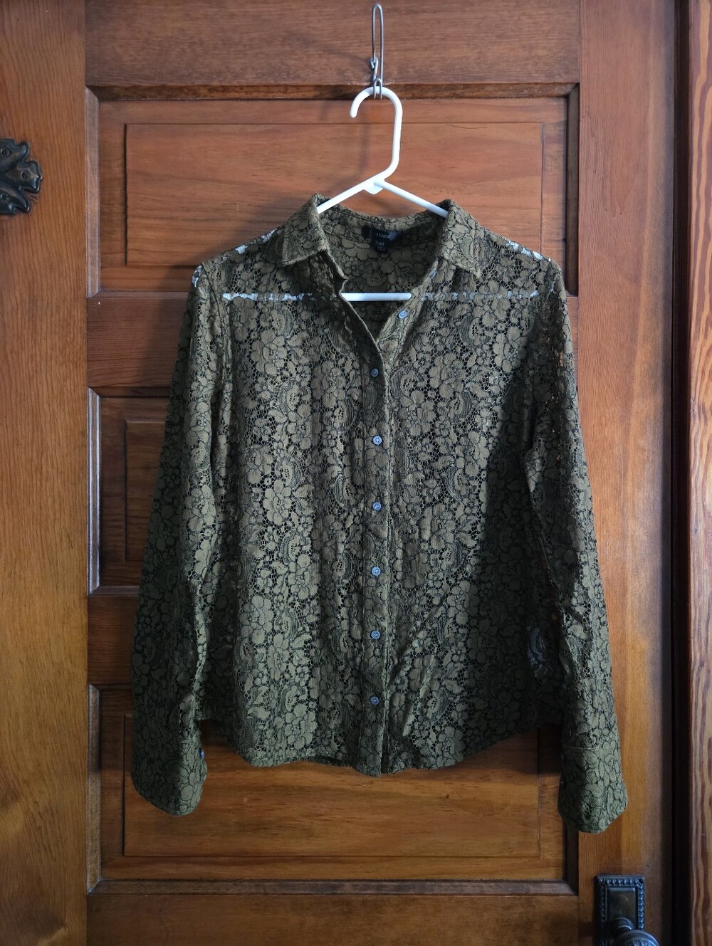 J Crew Lace Blouse Size 10